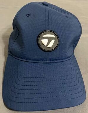 TaylorMade Navy Golf Hat One Size Adjustable Cap Logo Performance Adult